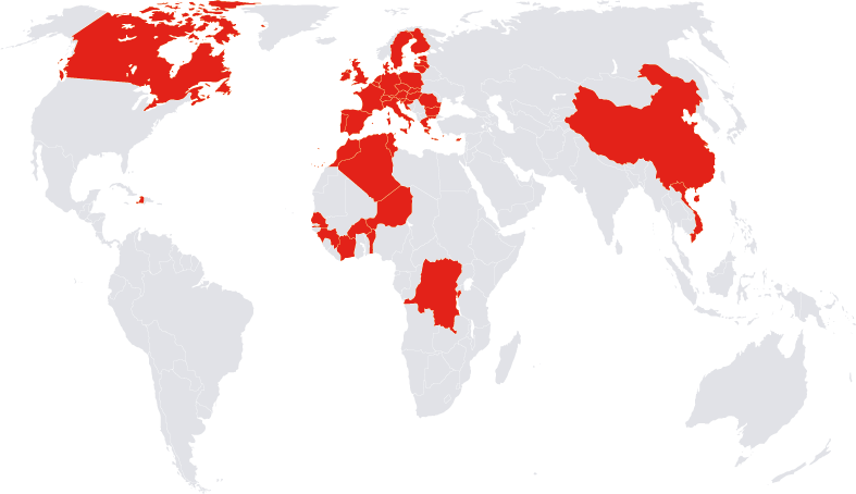 Les projets de l'ESP dans le monde