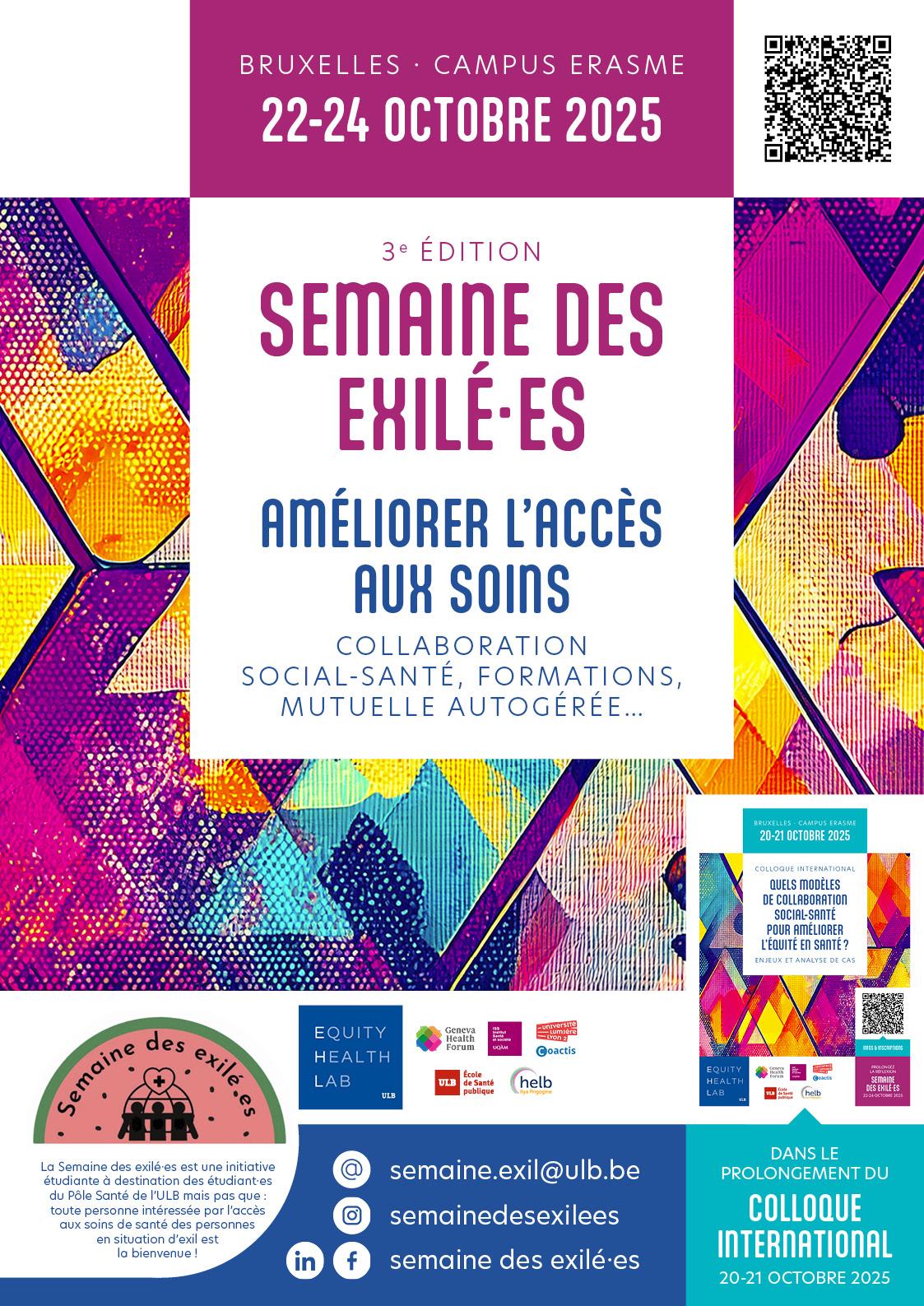 Affiche semaine des exilé·es